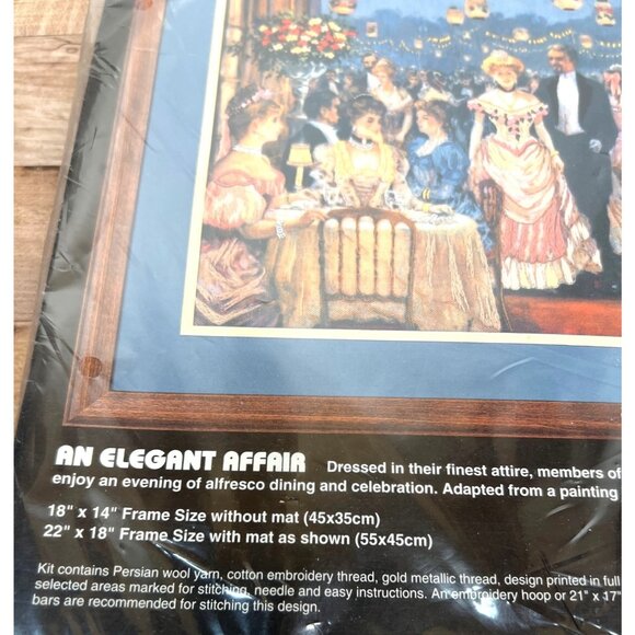 Dimensions "An Elegant Affair" Victorian High Society Crewel Needlework Kit - Picture 3 of 6